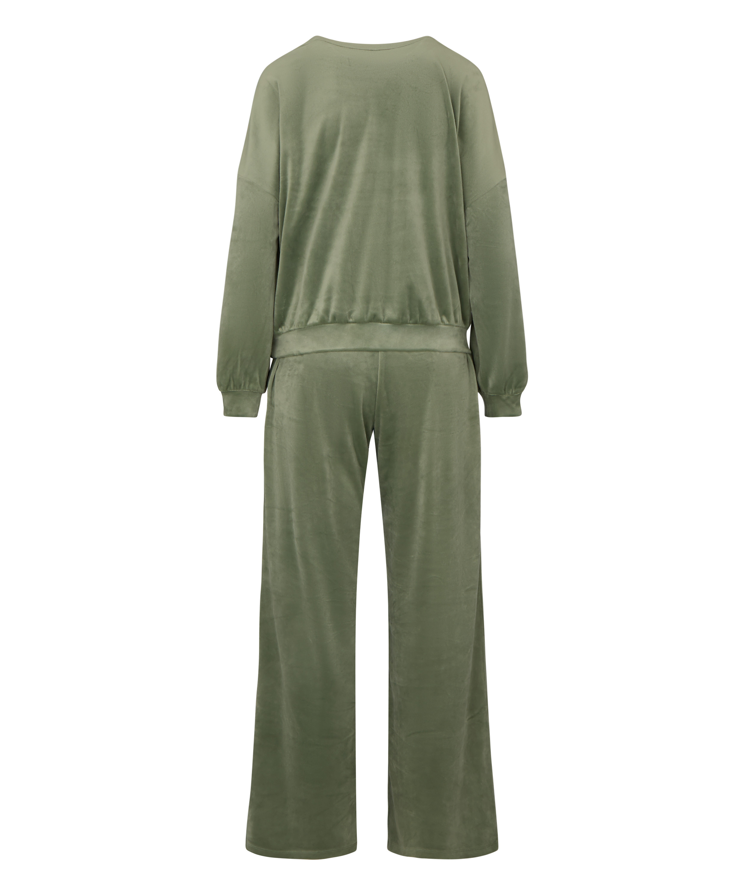 Pyjama Set Velours, Green, main