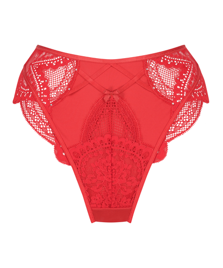 Philomena High-Waisted Brazilian, Red