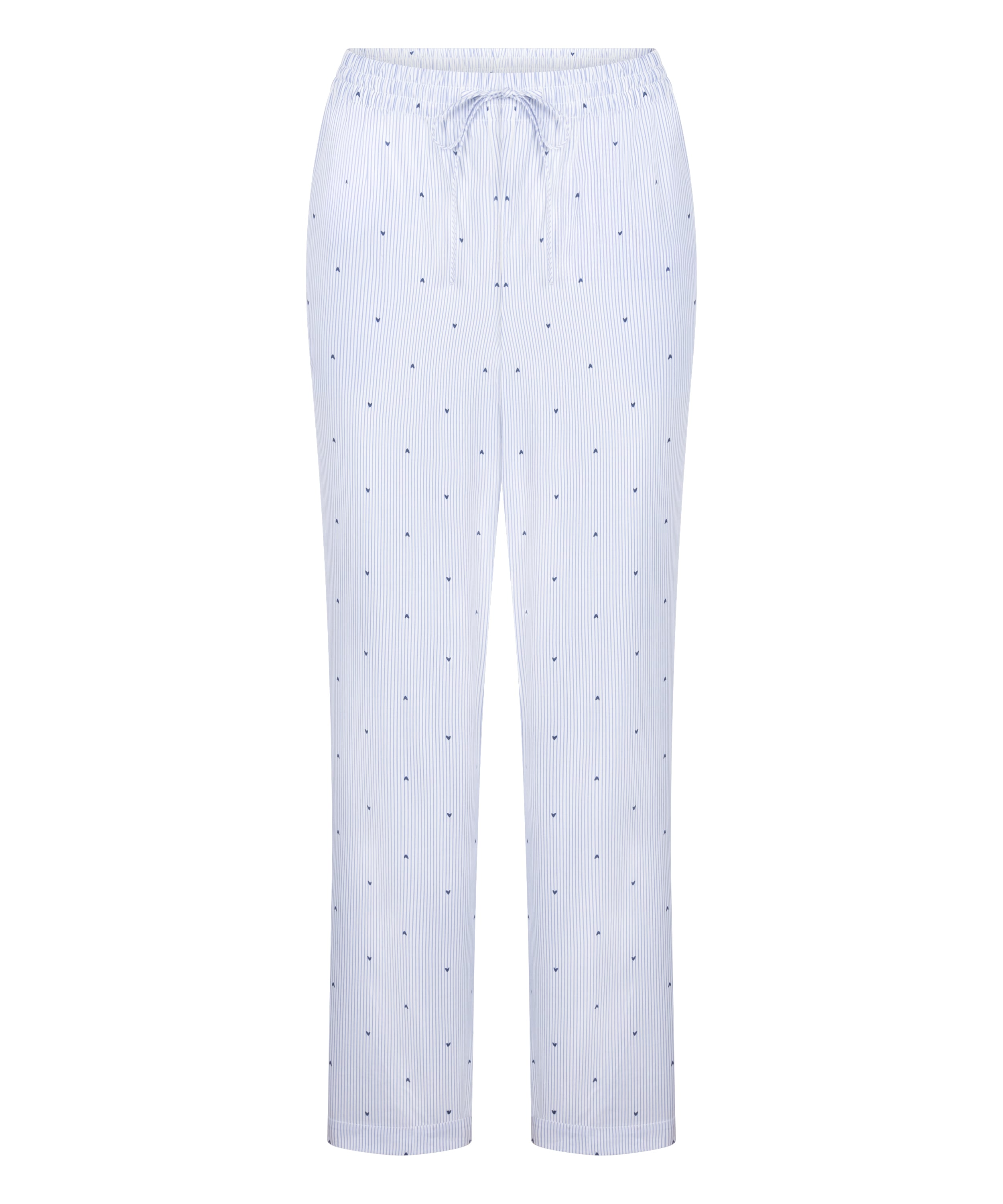Pant Cotton Stripe Heart, Blue, main