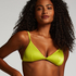 Luna Triangle Bikini Top, Green