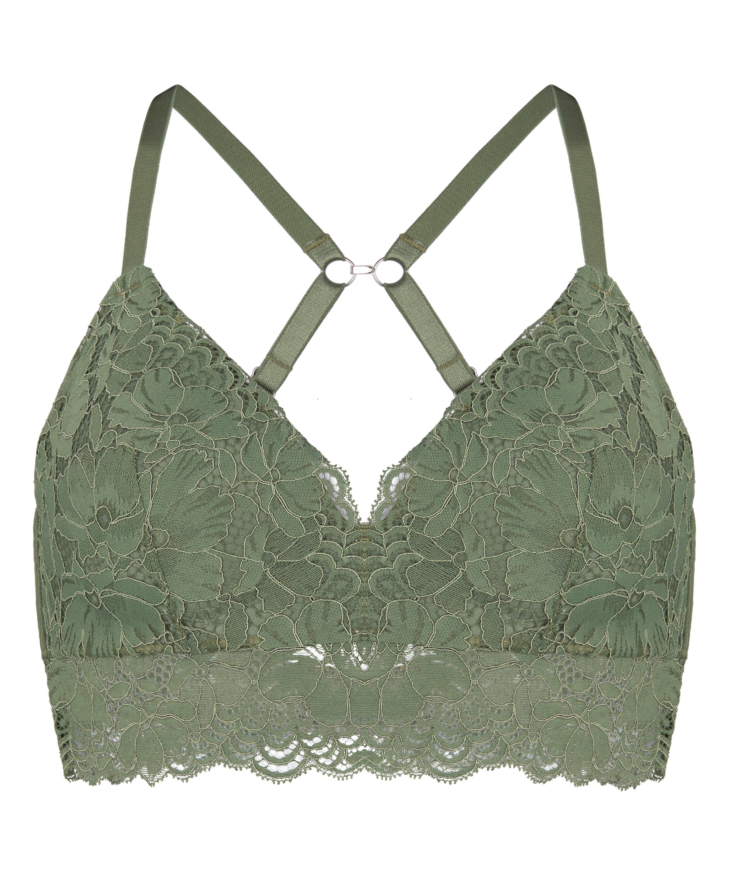 Padded Underwired Bra Valora, Green, main