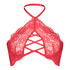 Eve Non-Padded Underwired Bra halter neck, Red