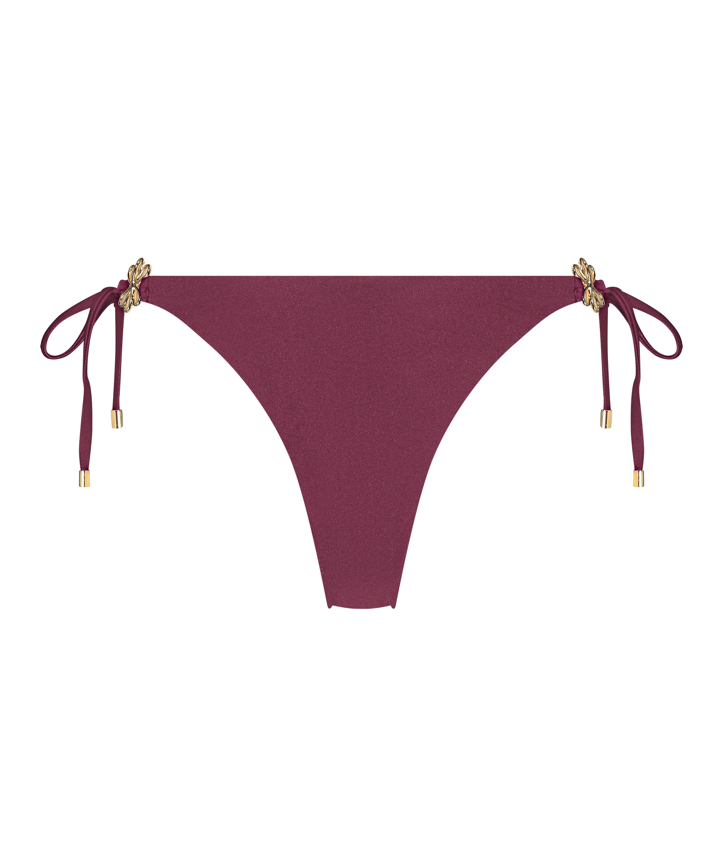 Yucatan High-Leg Bikini Bottoms, Red, main