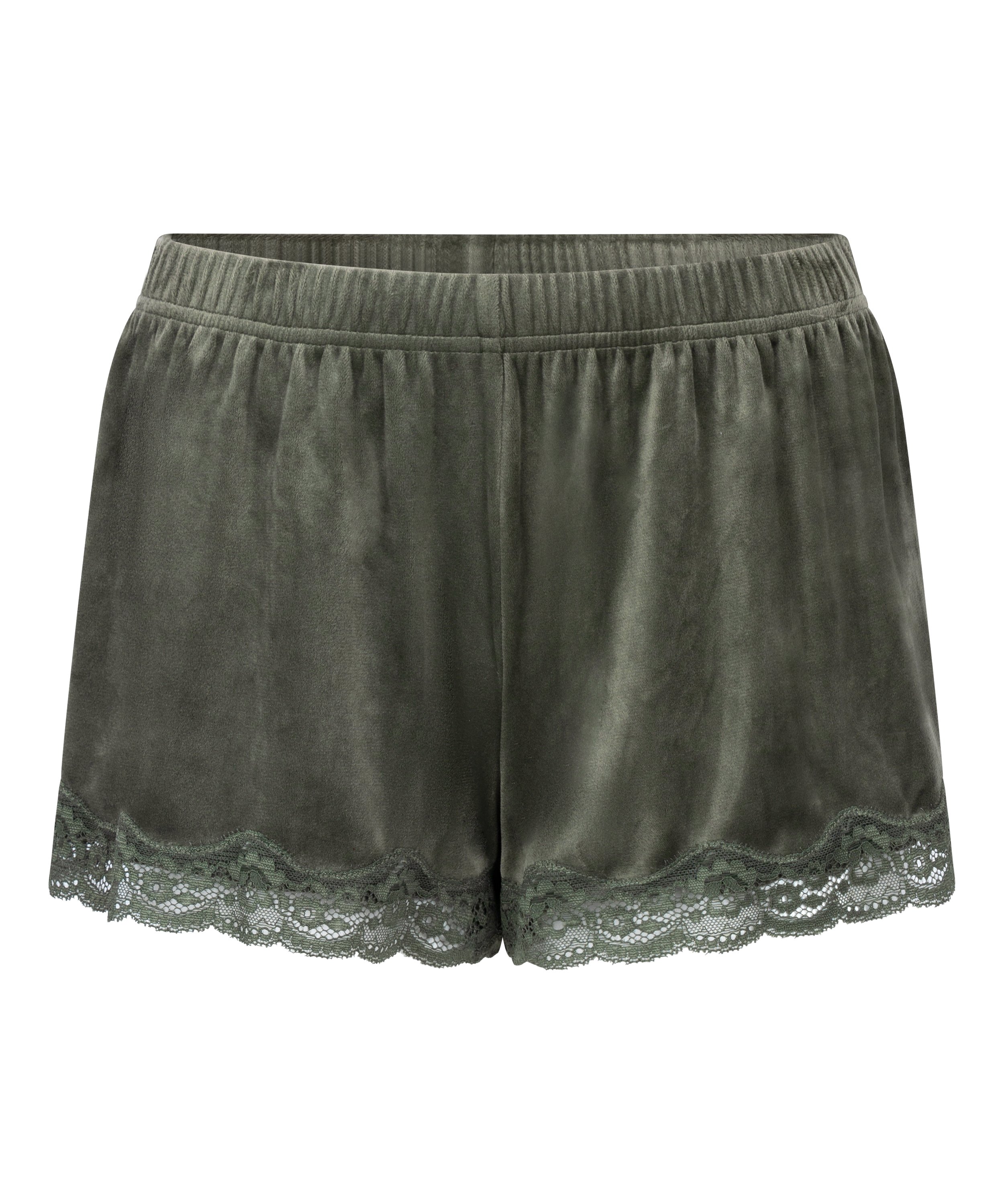 Short Velours Lace, Green, main