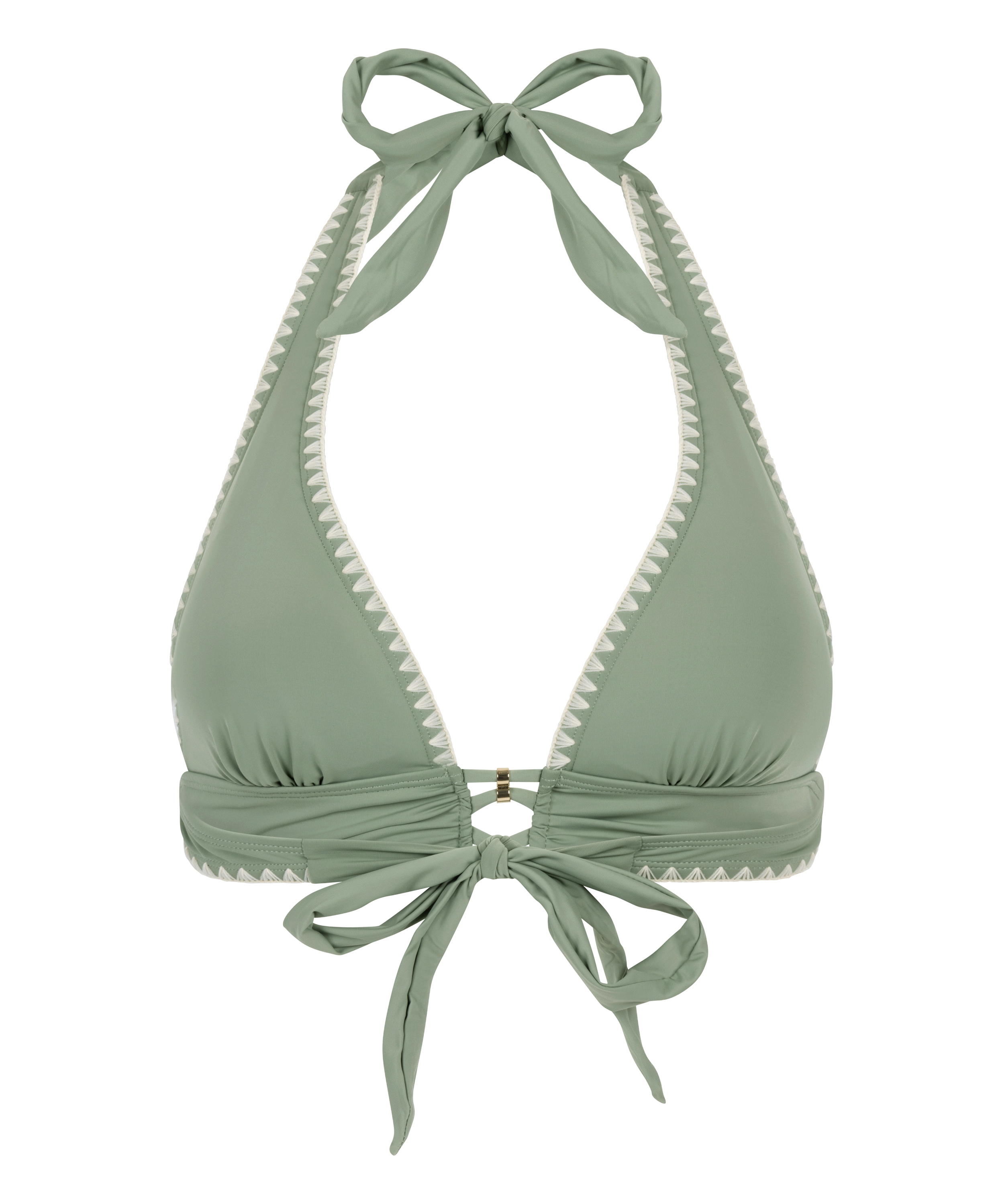 Joburg Triangle Bikini Top, Green, main