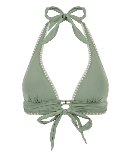 Joburg Triangle Bikini Top, Green