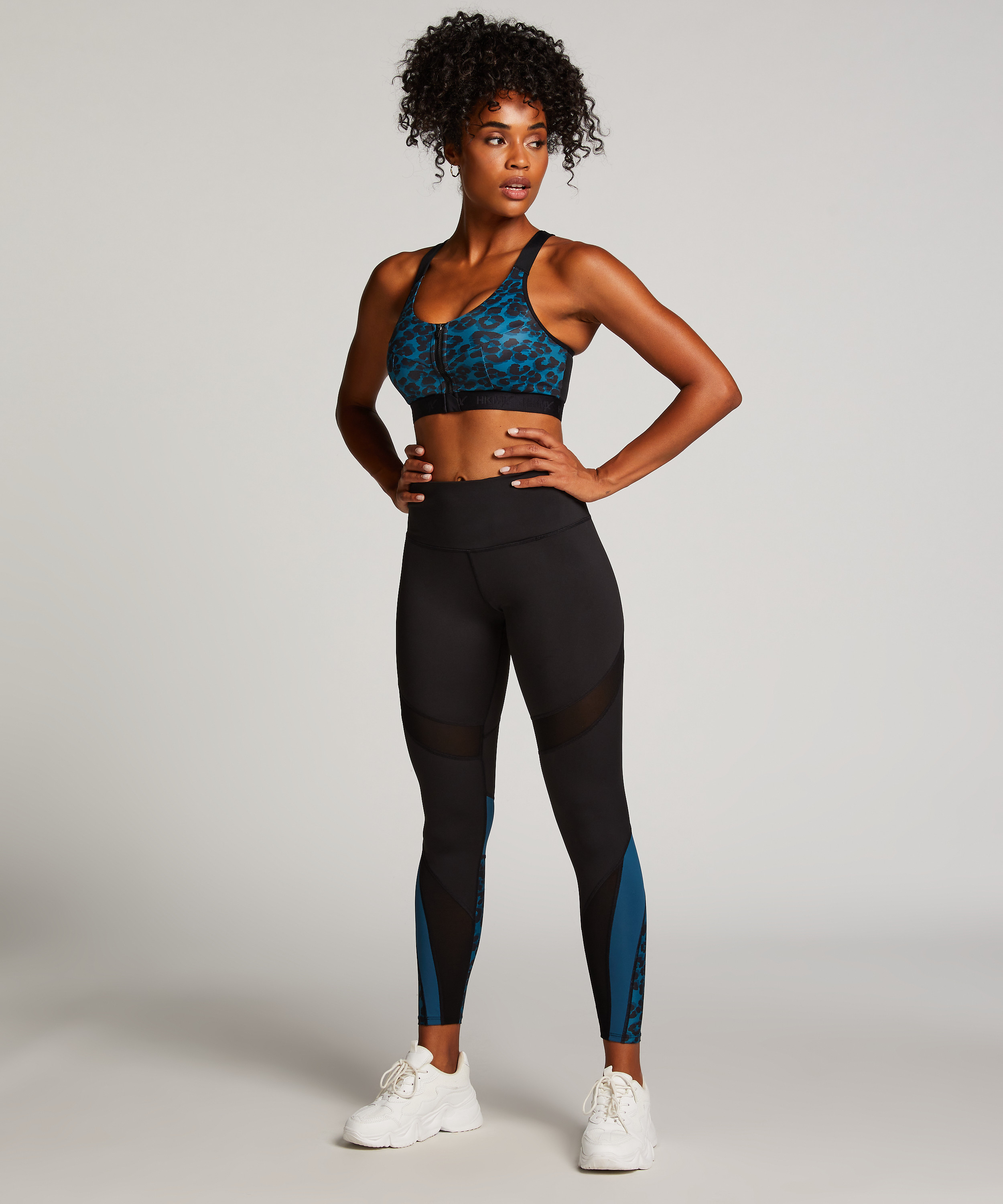 HKMX High waist sportleggings Slash, Blue, main