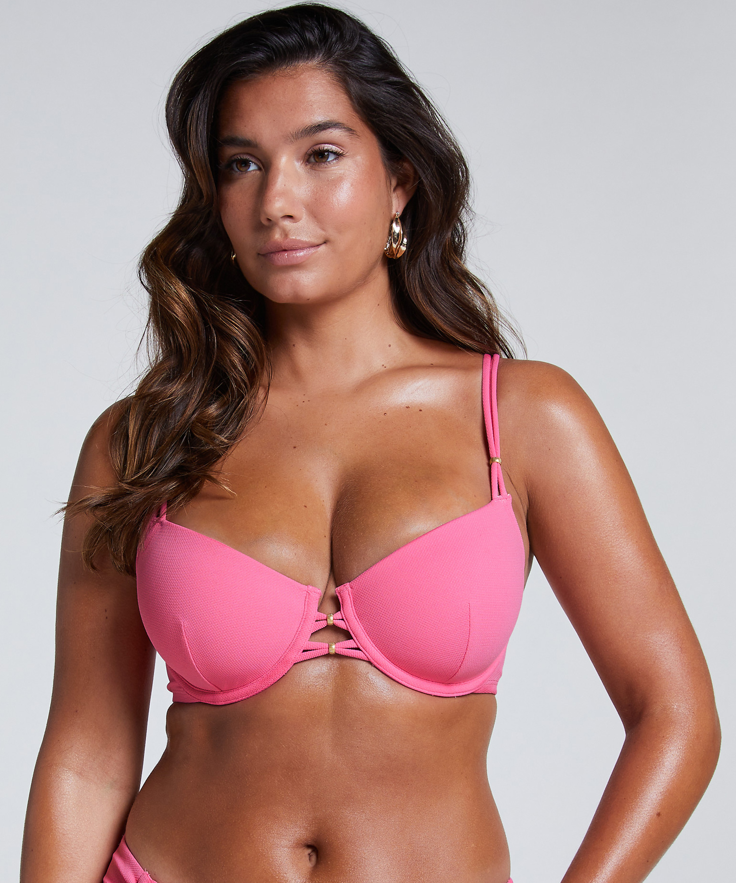 Holbox Bikini Top, Pink, main