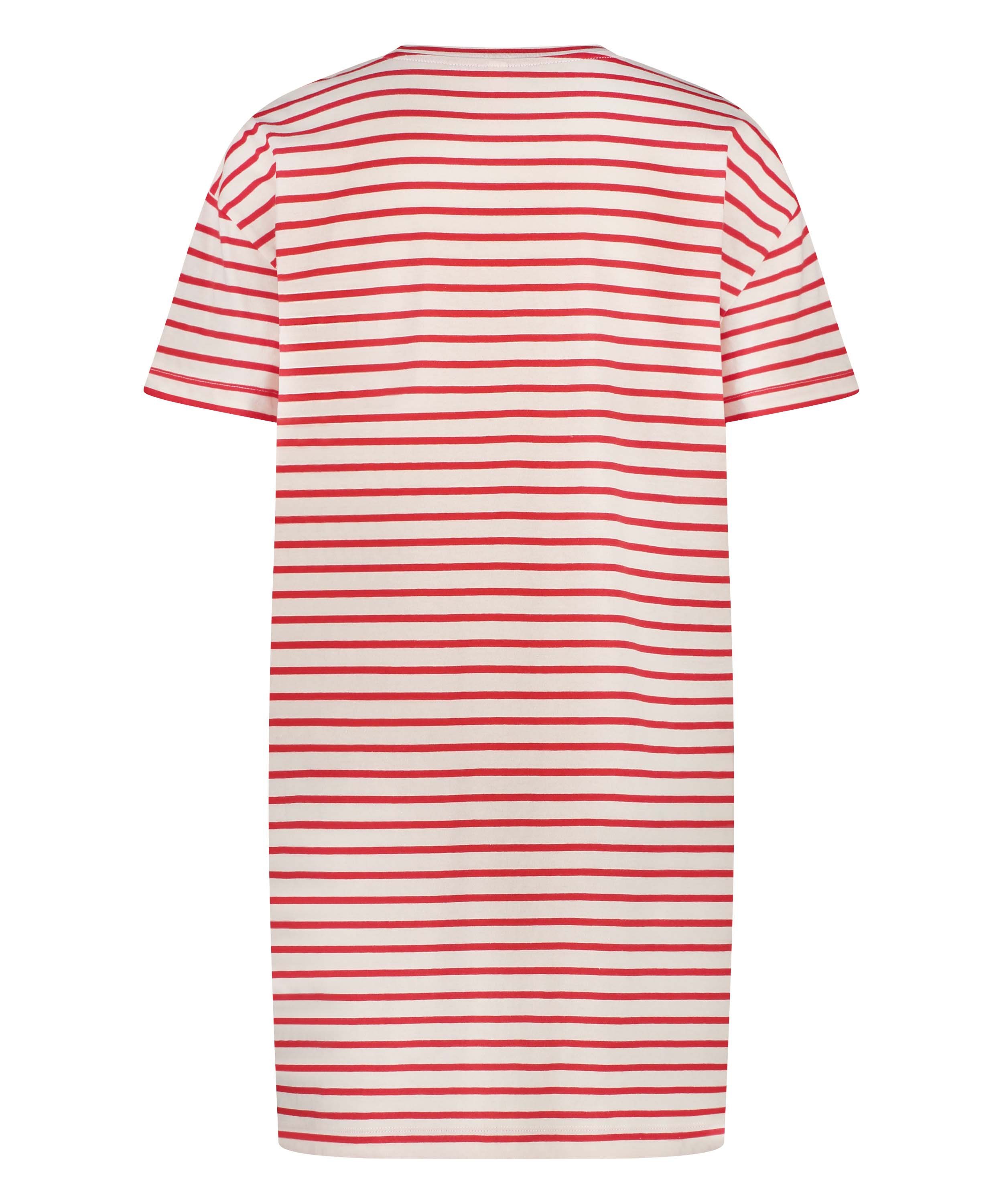 Round Neck Nightshirt, Red, main