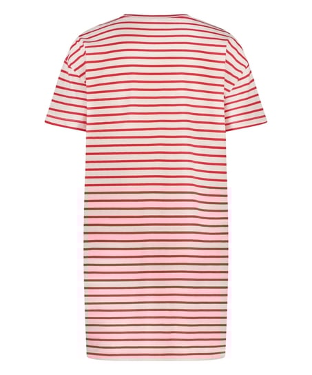 Round Neck Nightshirt, Red
