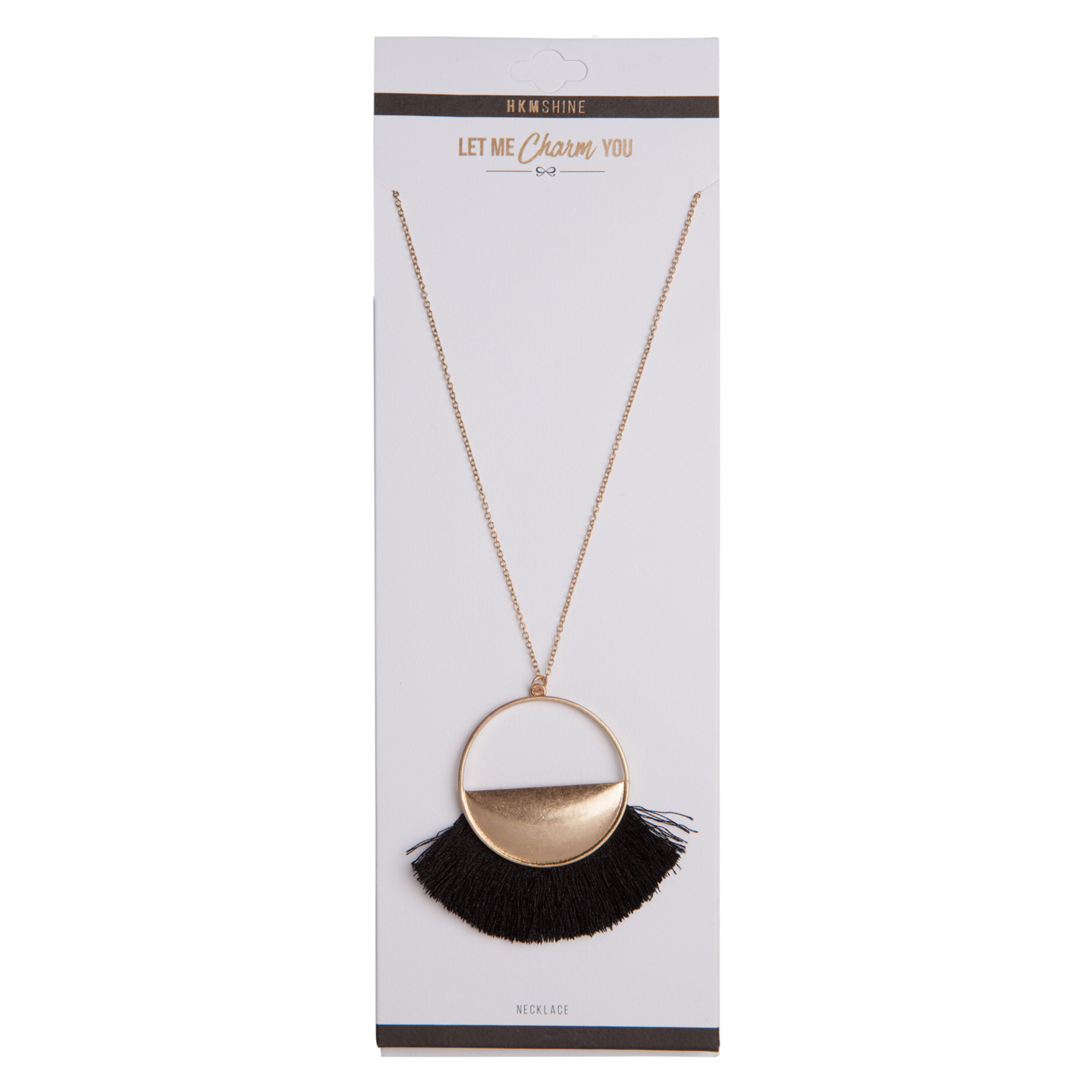 Fringe Necklace, Yellow