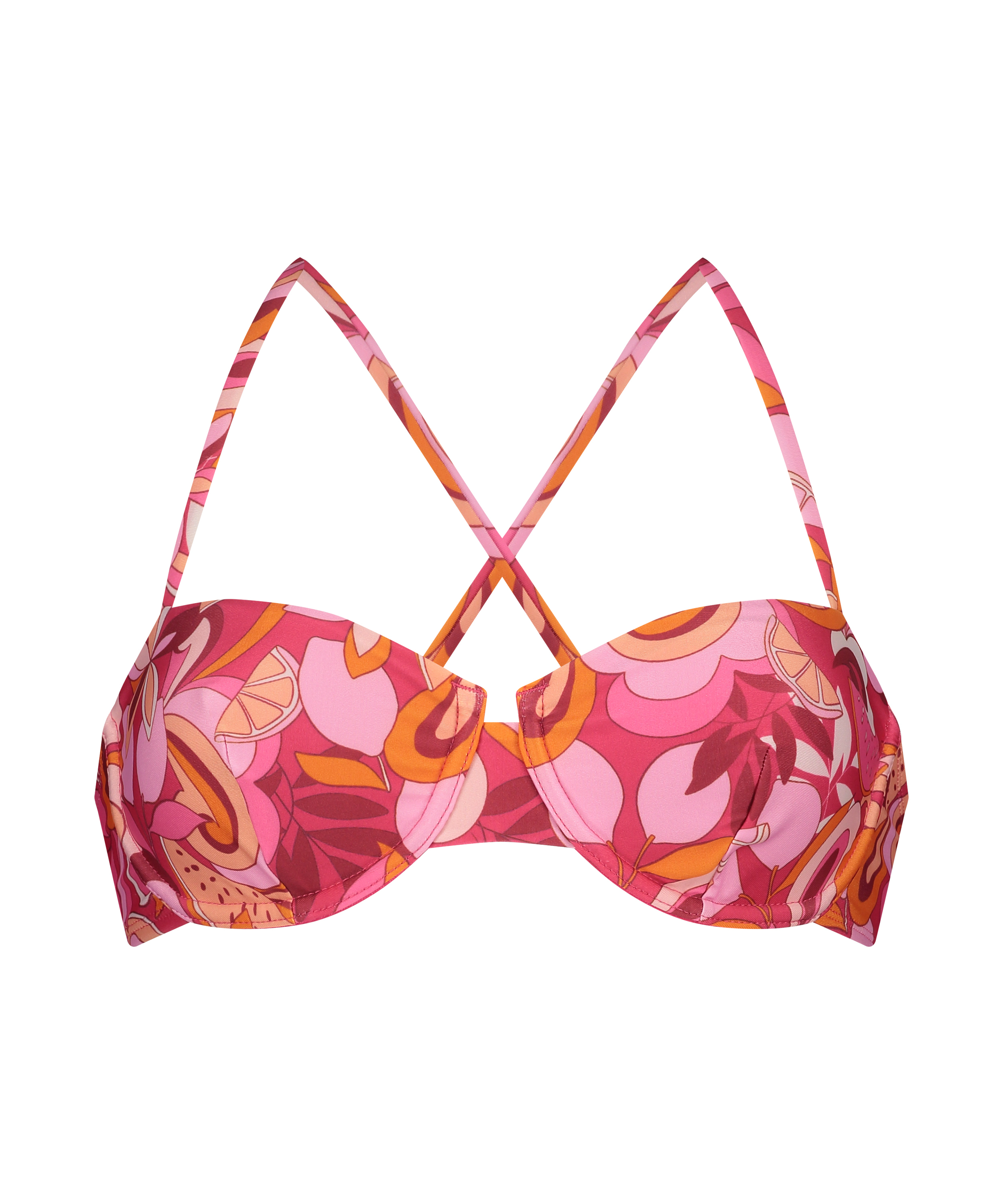 Miami Non-Padded Underwired Bikini Top, Pink, main