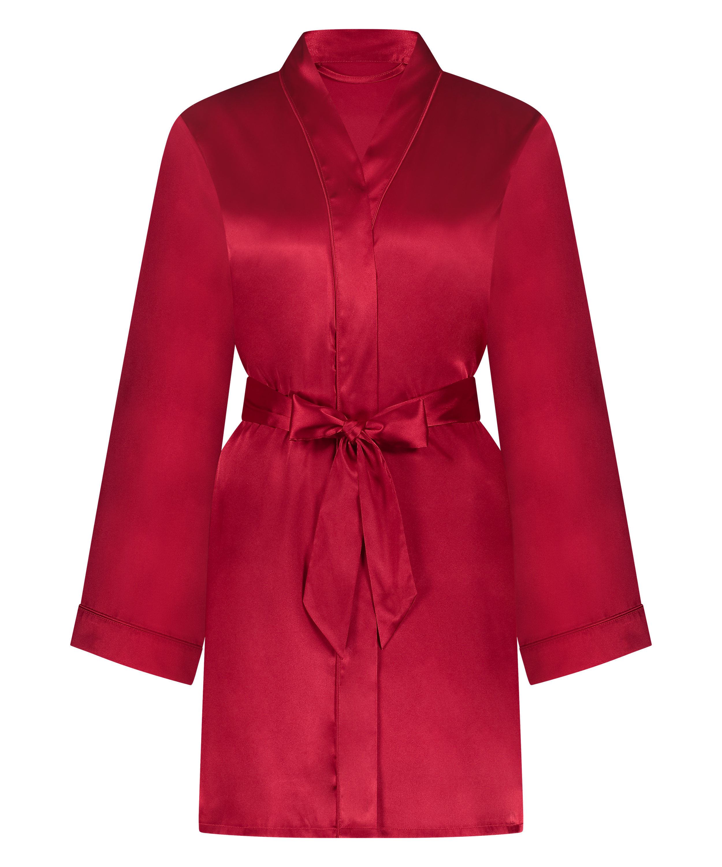 Satin Kimono, Red, main