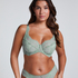 Daisy Non-Padded Underwired Bra, Green