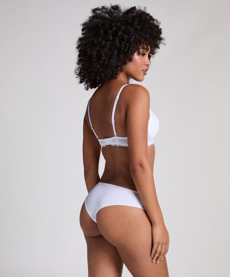 Angie Padded Underwired Push-Up Bra, White