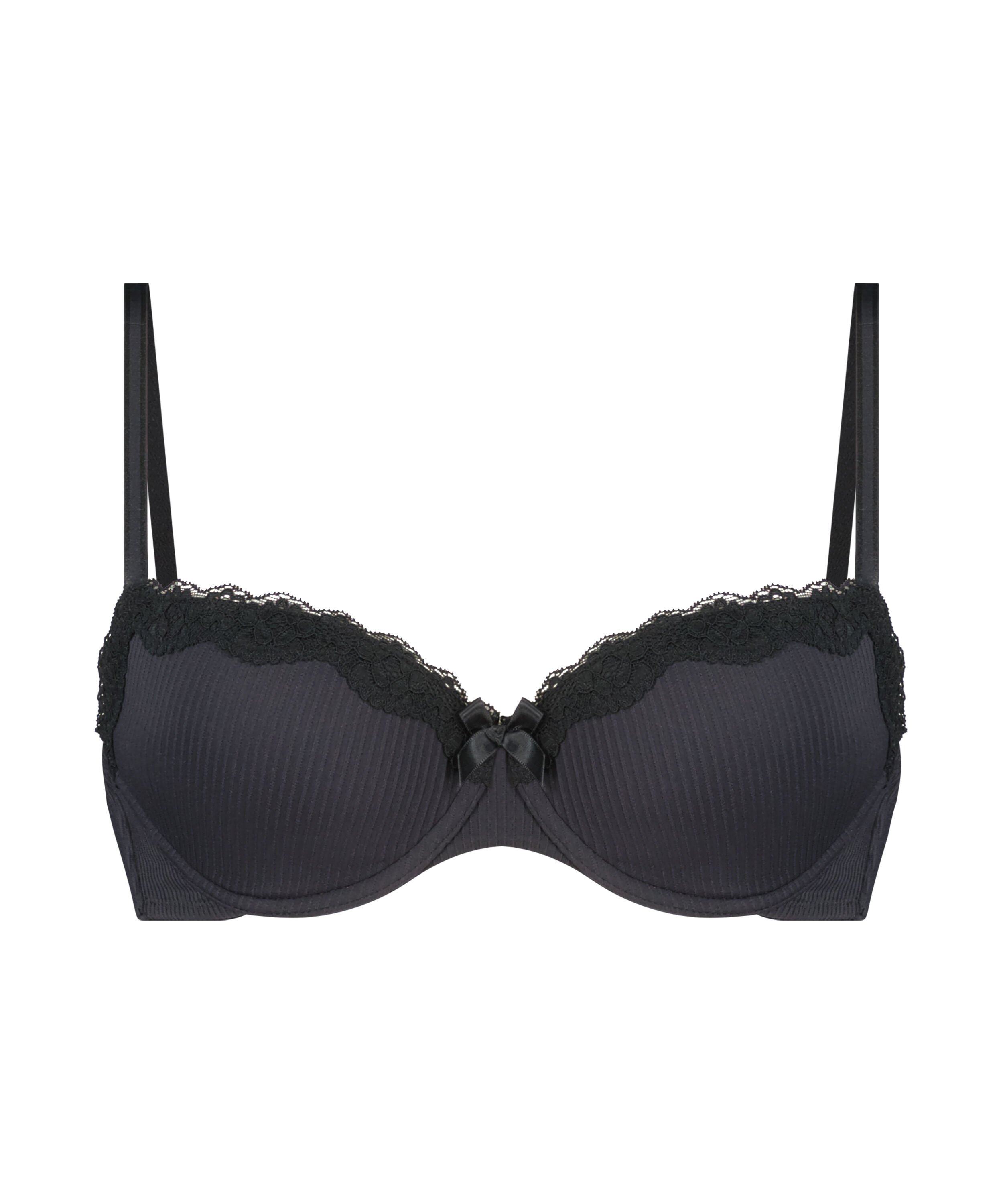 Lola Padded Underwired Bra, Black