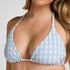 Amalfi Triangle Bikini Top, Blue