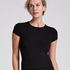 Pyjama Top Rib Essential, Black
