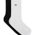 2 Pair Cotton Crew Socks, White