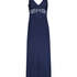 Nora Lace Long Slip Dress, Blue