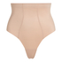Sculpting scuba high waisted thong, Beige