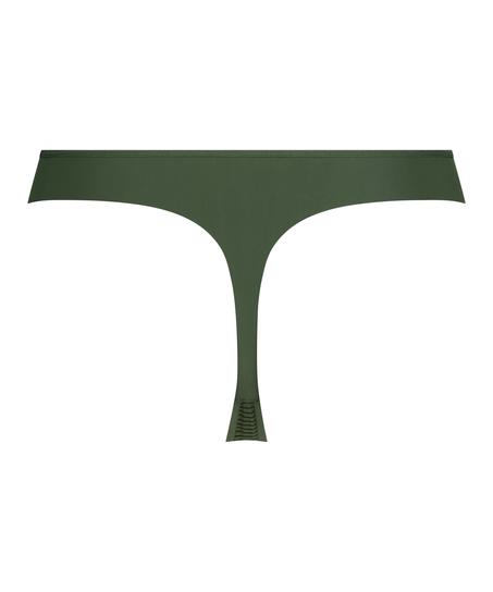 Stripe Invisible Thong, Green