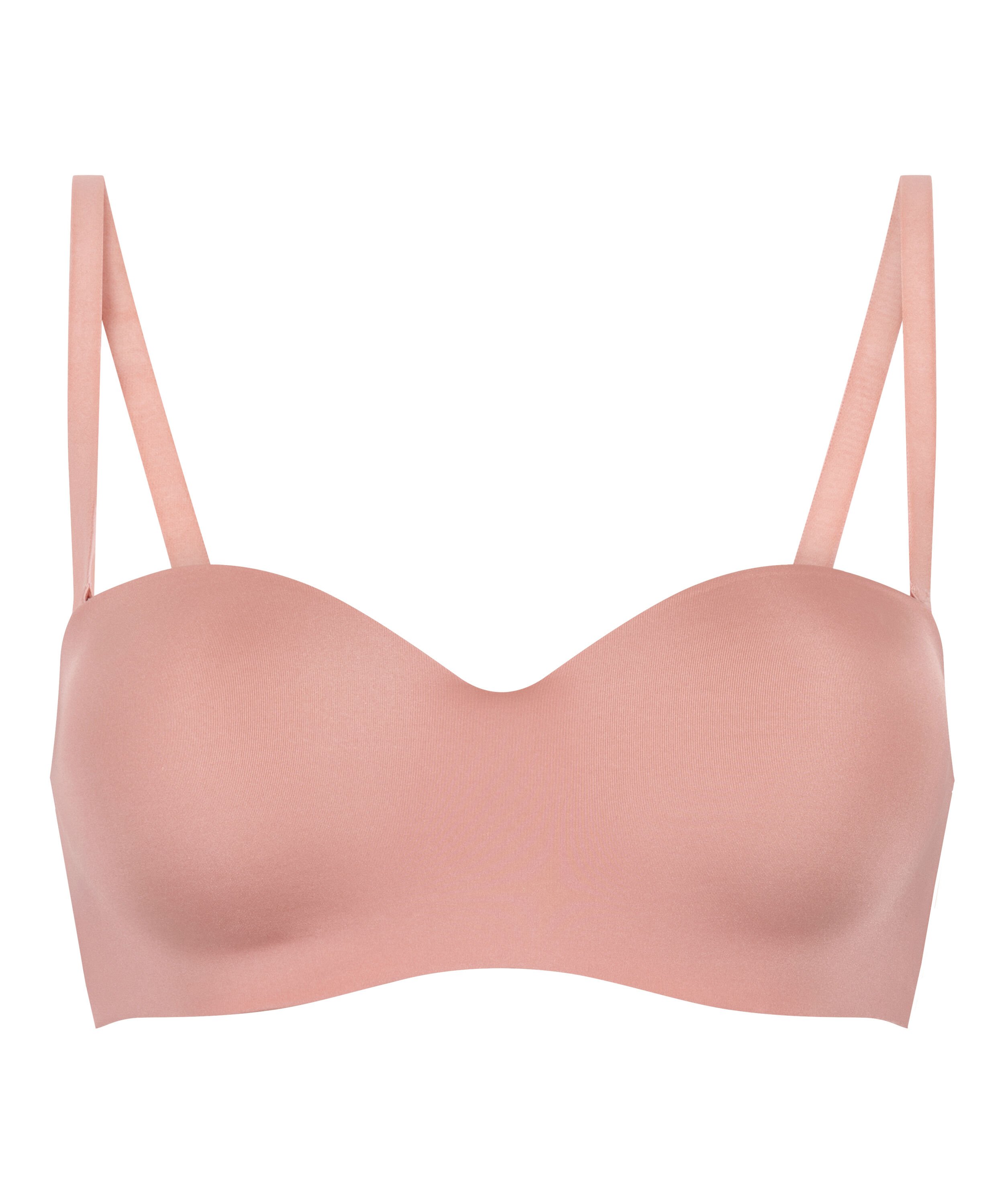 Smooth Padded Underwired Strapless Push-Up Bra, Pink