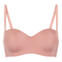 Smooth Padded Underwired Strapless Push-Up Bra, Pink