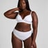 Cotton High Leg Brazilian, White