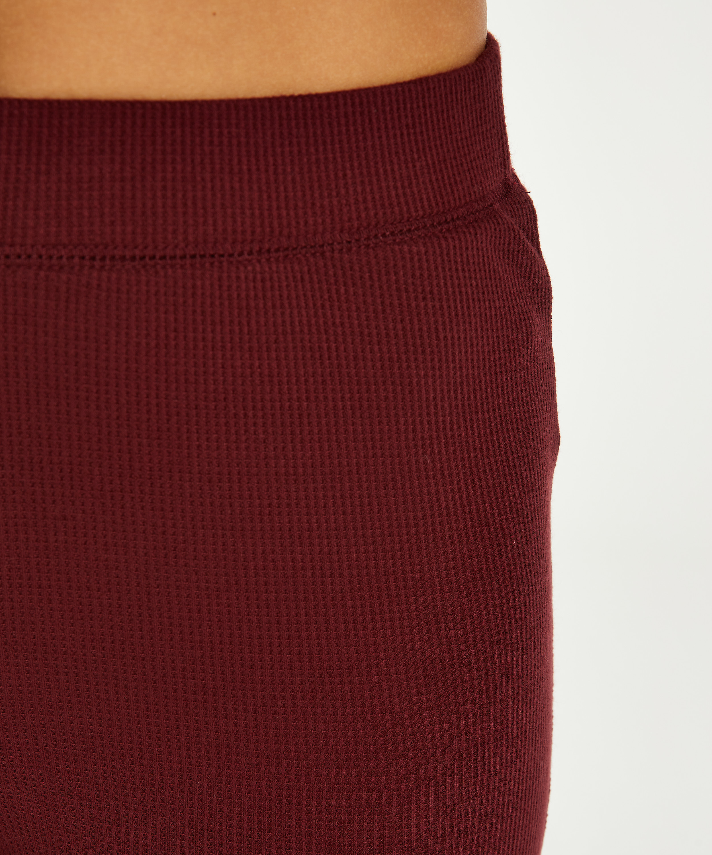 Waffle Placket Pyjama, Purple, main