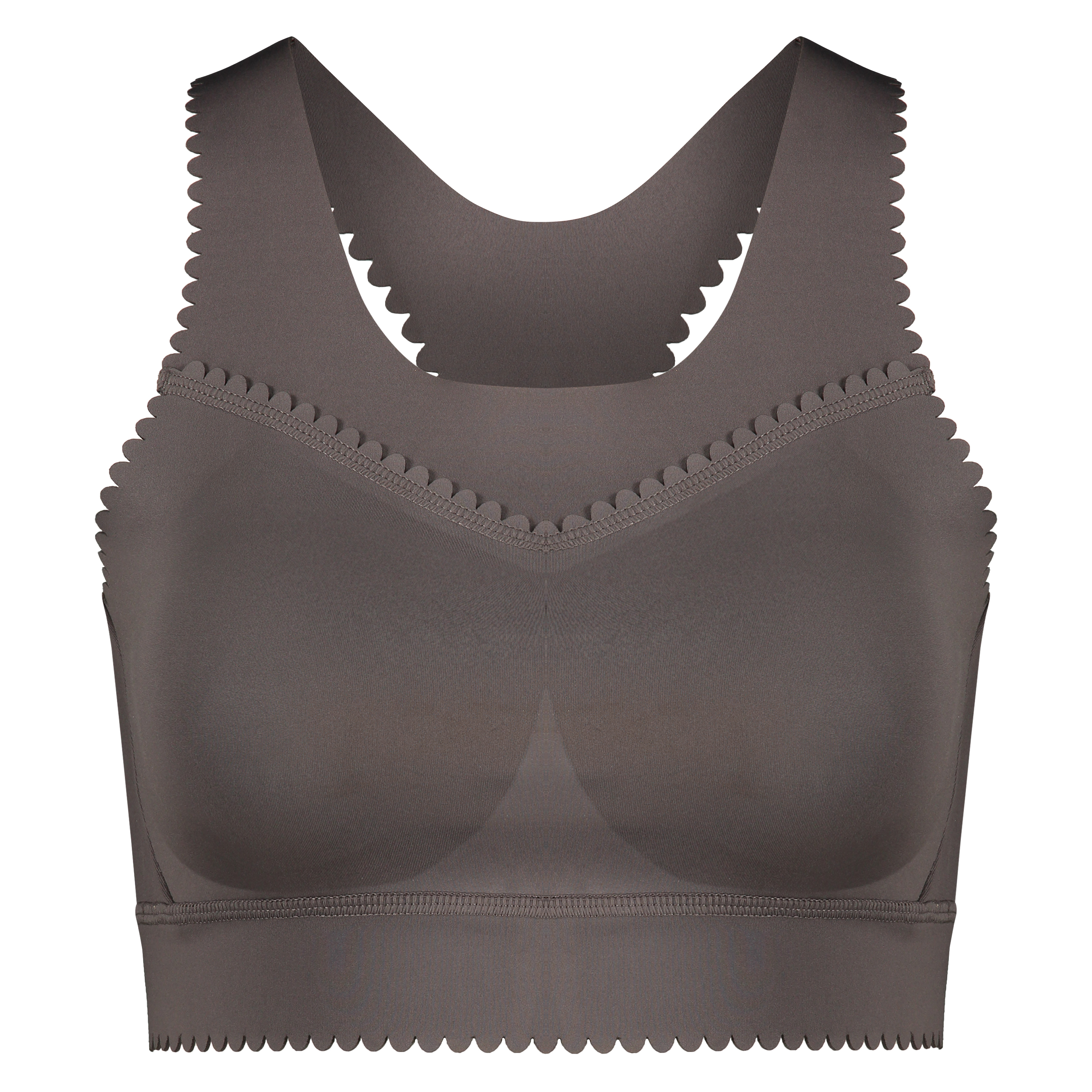 HKMX The Scallop sports bra level 2, Gray, main