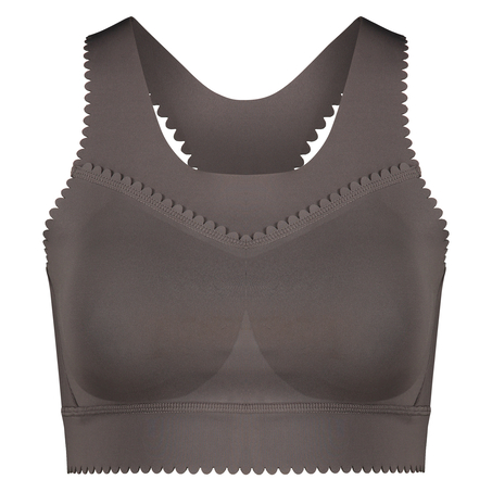 HKMX The Scallop sports bra level 2, Gray