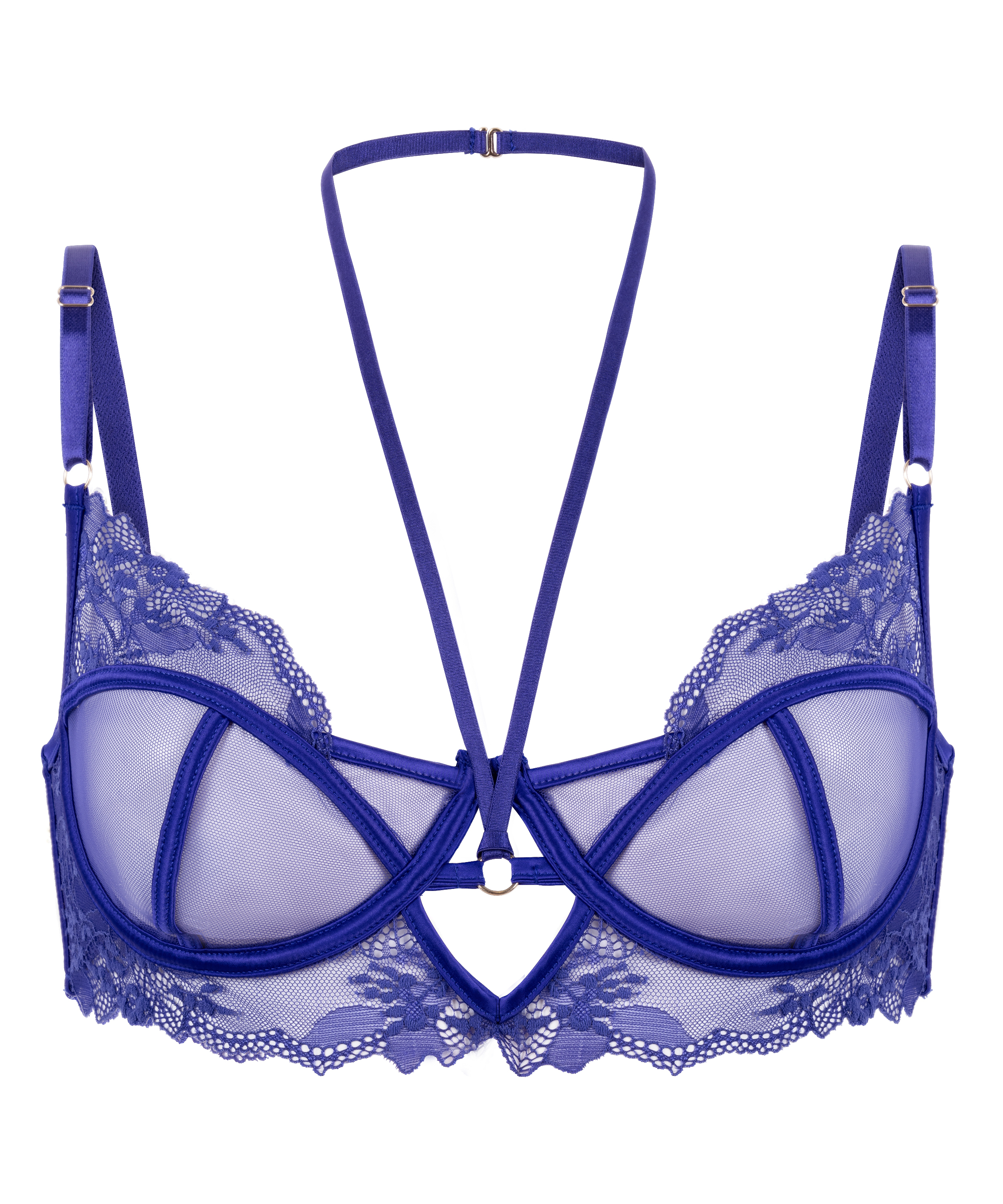 Amari Non-Padded Underwired Bra, Blue, main