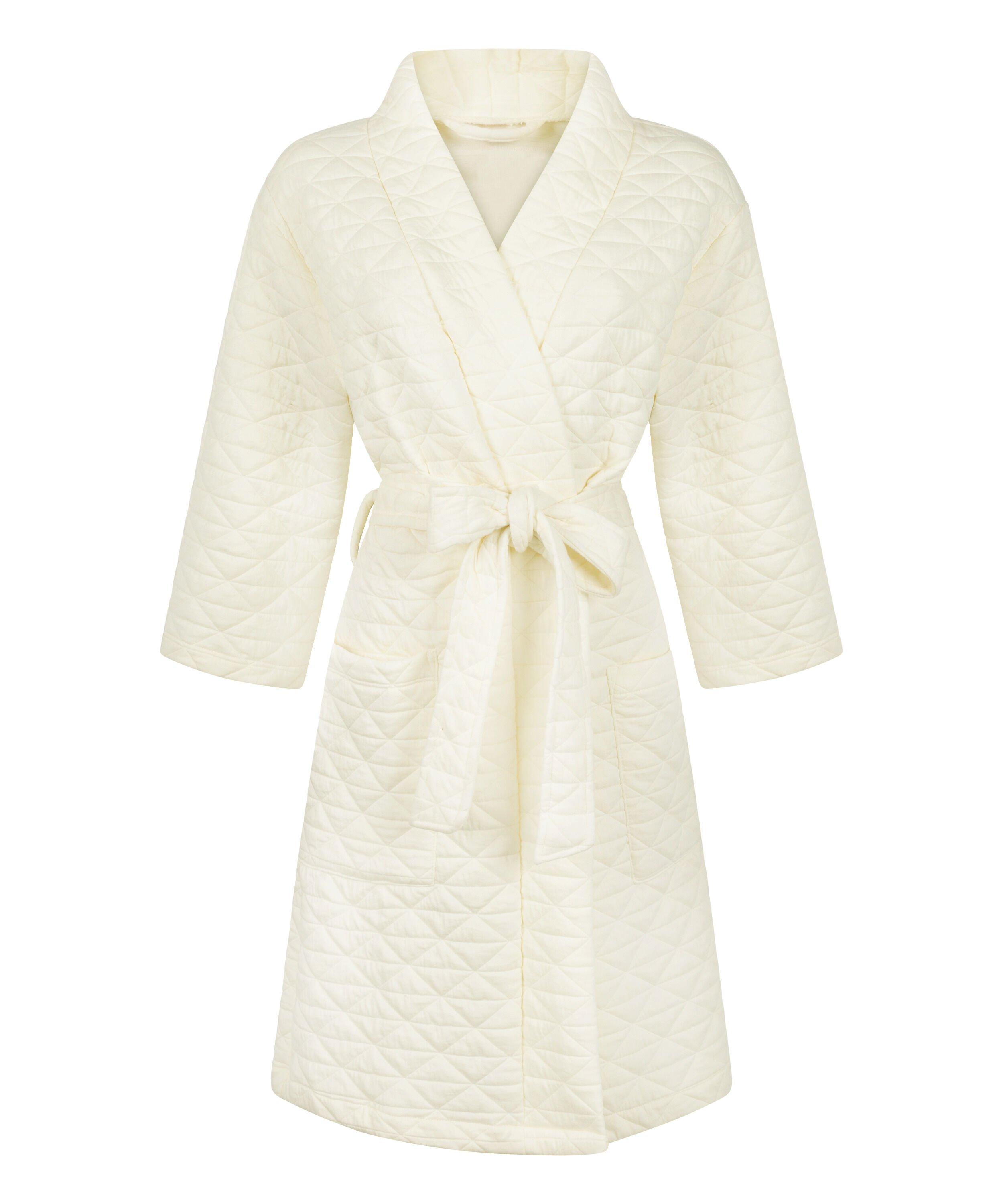 Quilted Robe, White