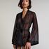 Maxime Tulle Kimono, Black