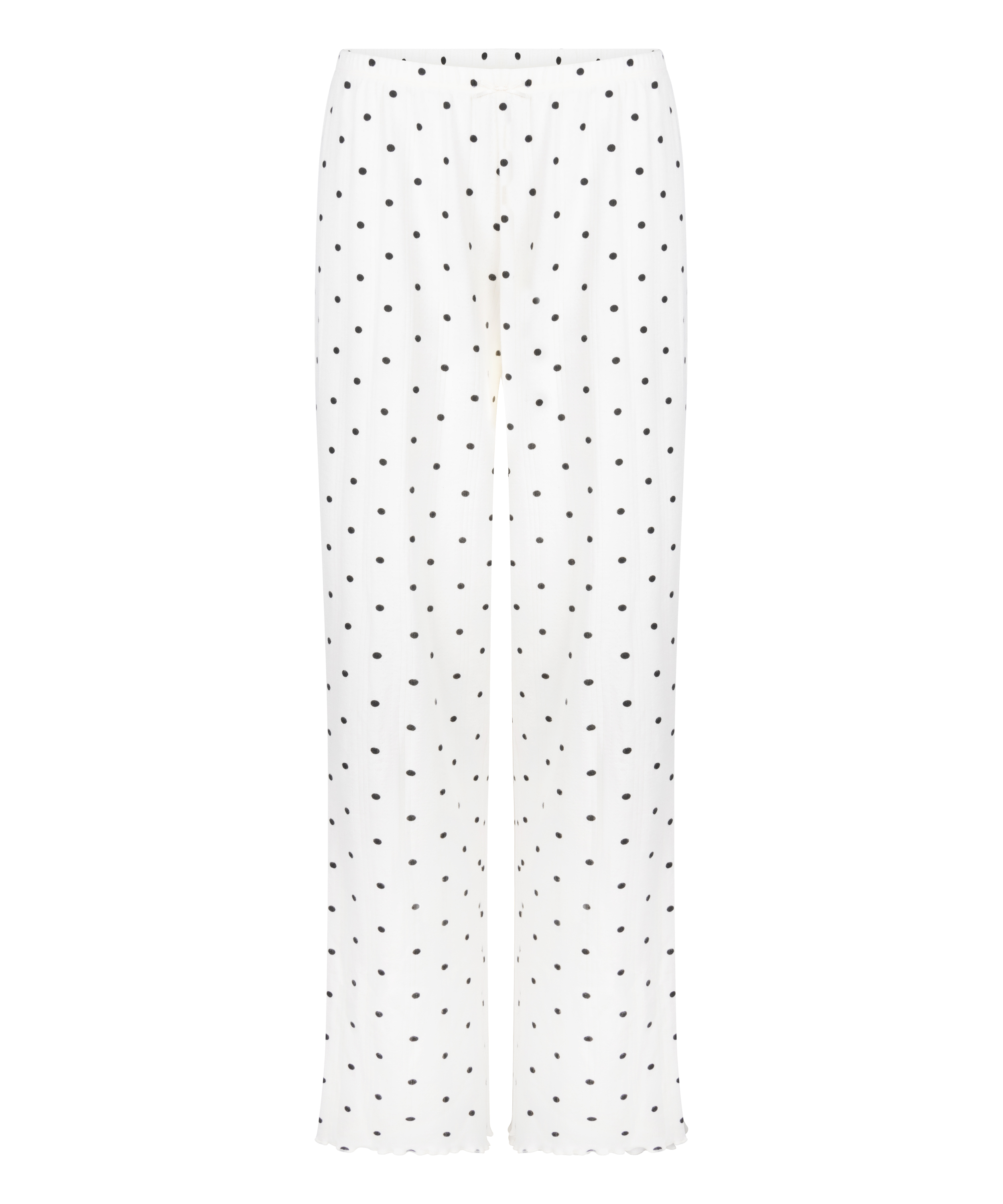 Pyjama Pant Loose Pointelle, White, main
