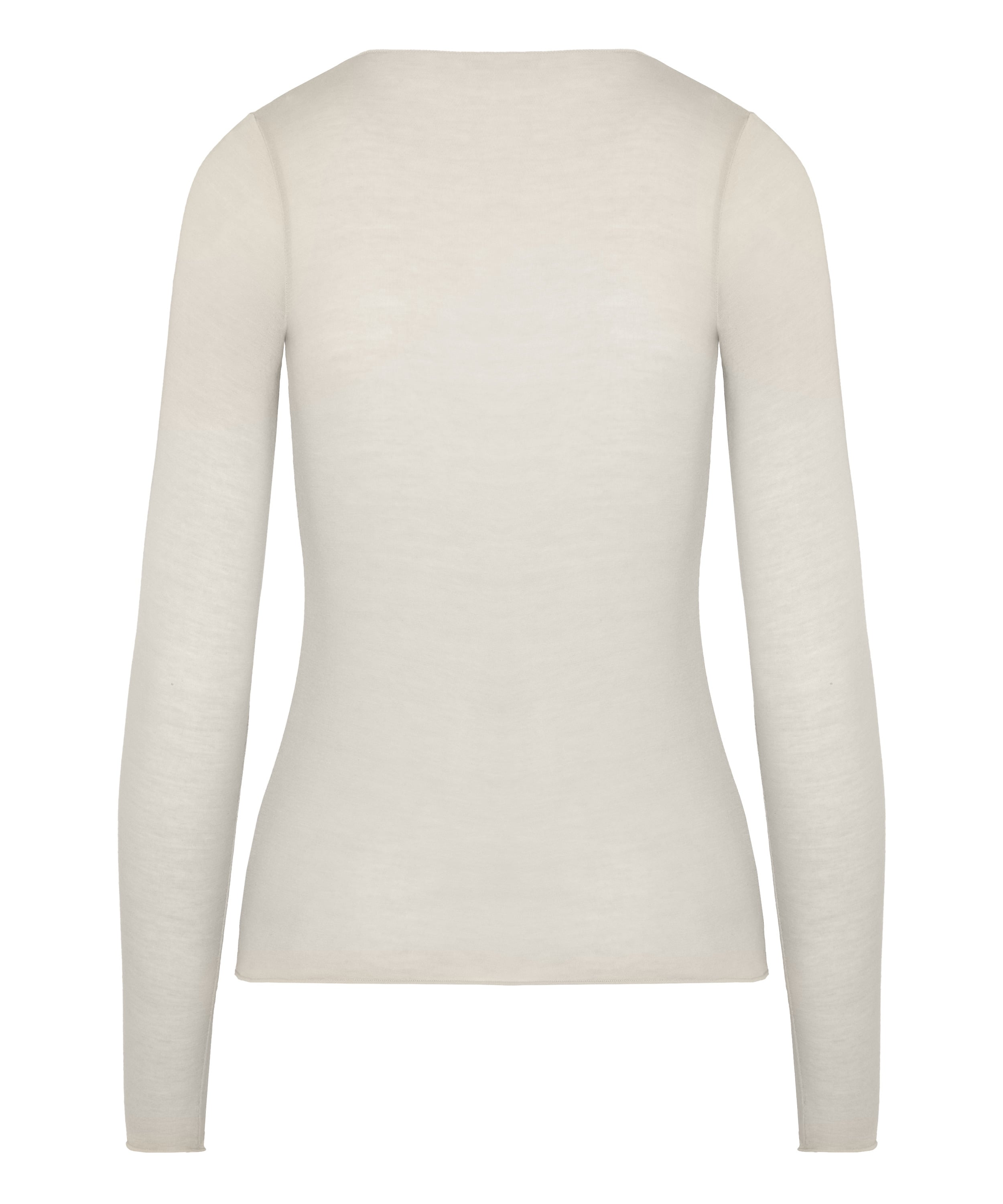 super soft Lace V-Neck shirt with Cashmere, White, main