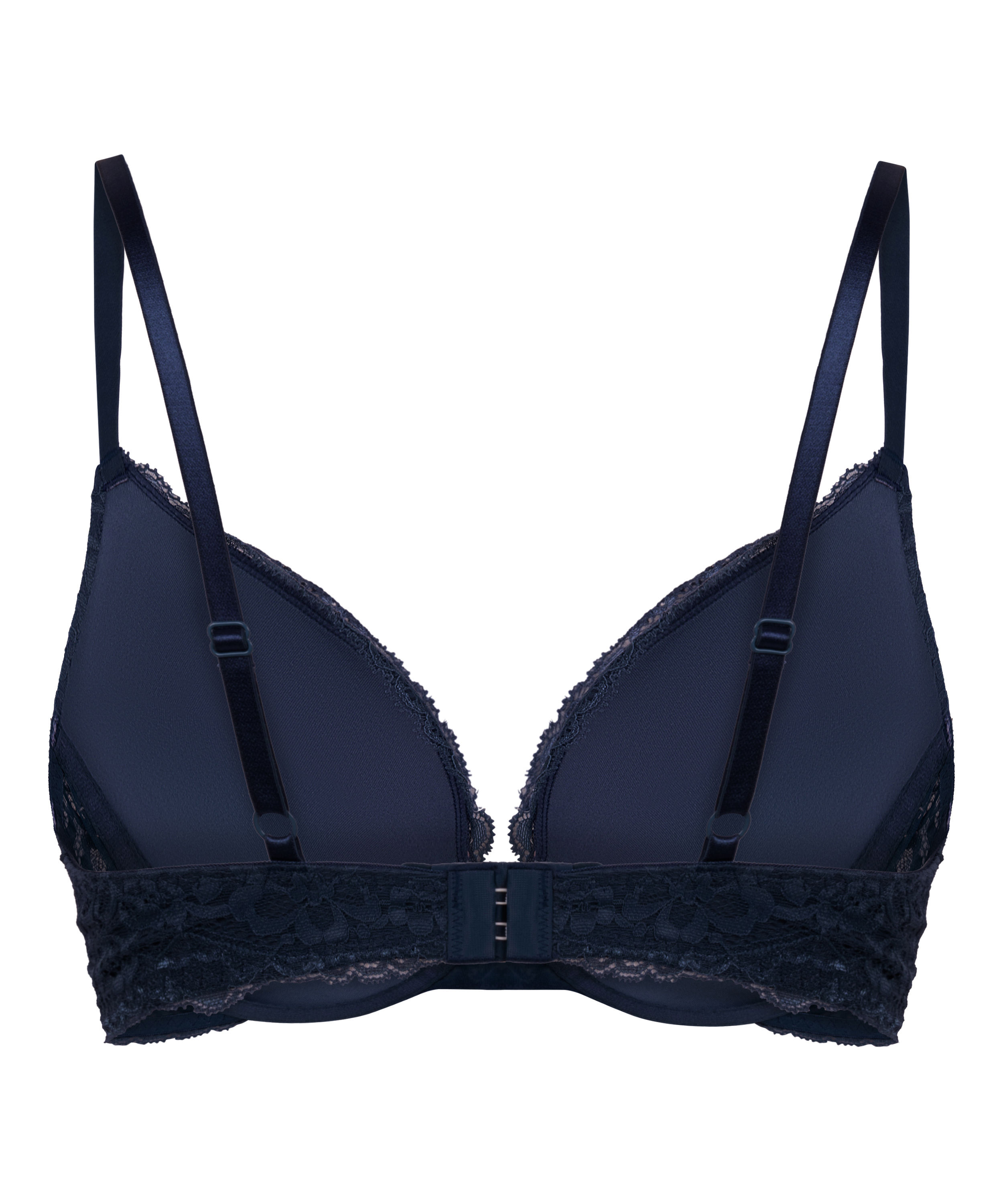 Marine Padded Push-Up Underwired Bra, Blue, main