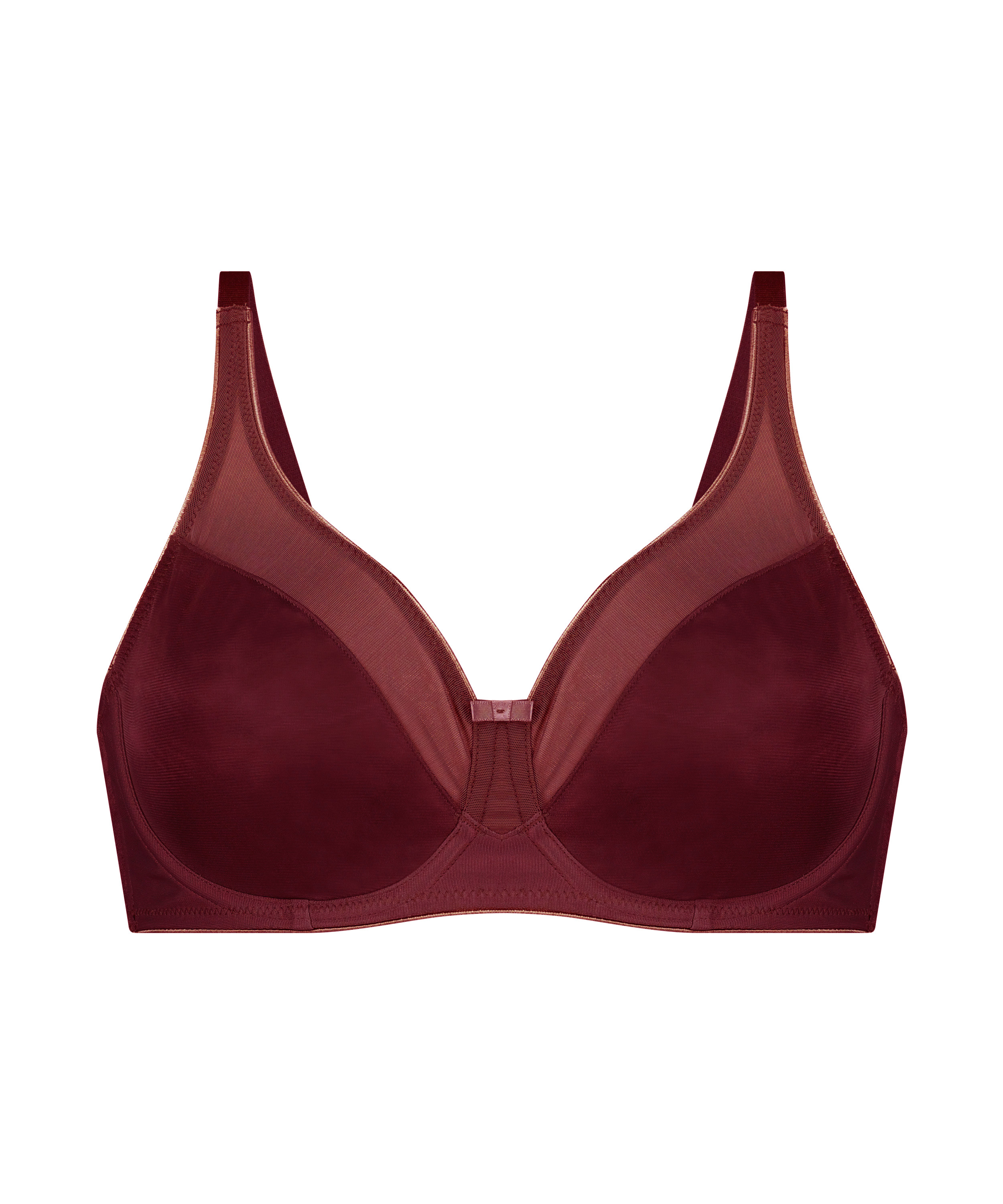 Nina Non-Padded Underwired Minimizer Bra, Purple, main