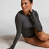 super soft Boatneck shirt with Cashmere, Gray