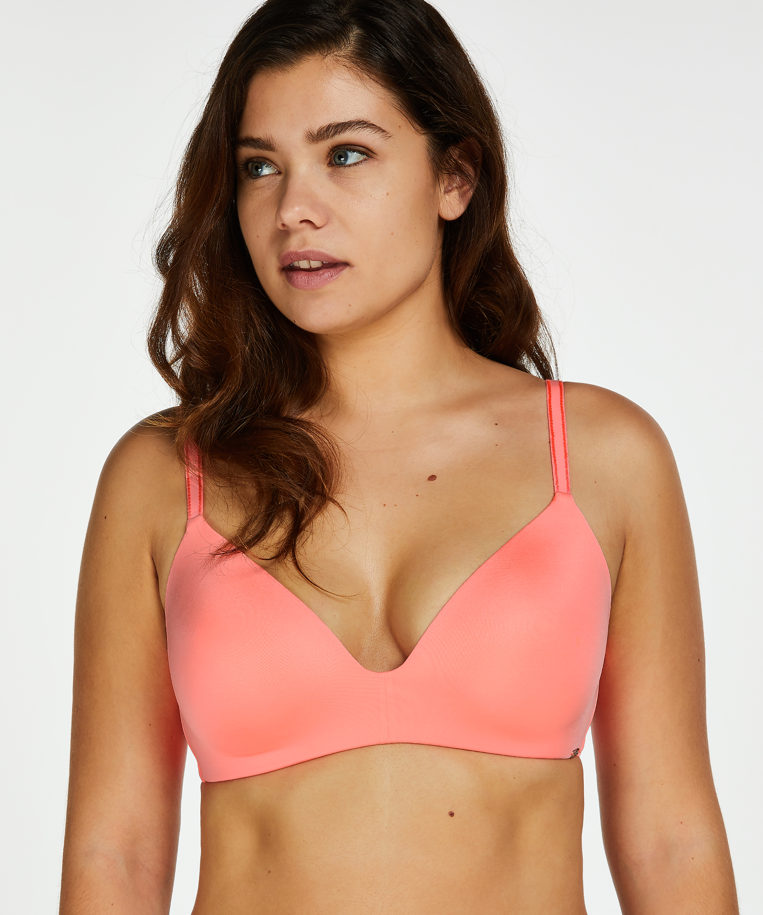 Mona Padded Non-Wired Push-Up Bra, Pink, main