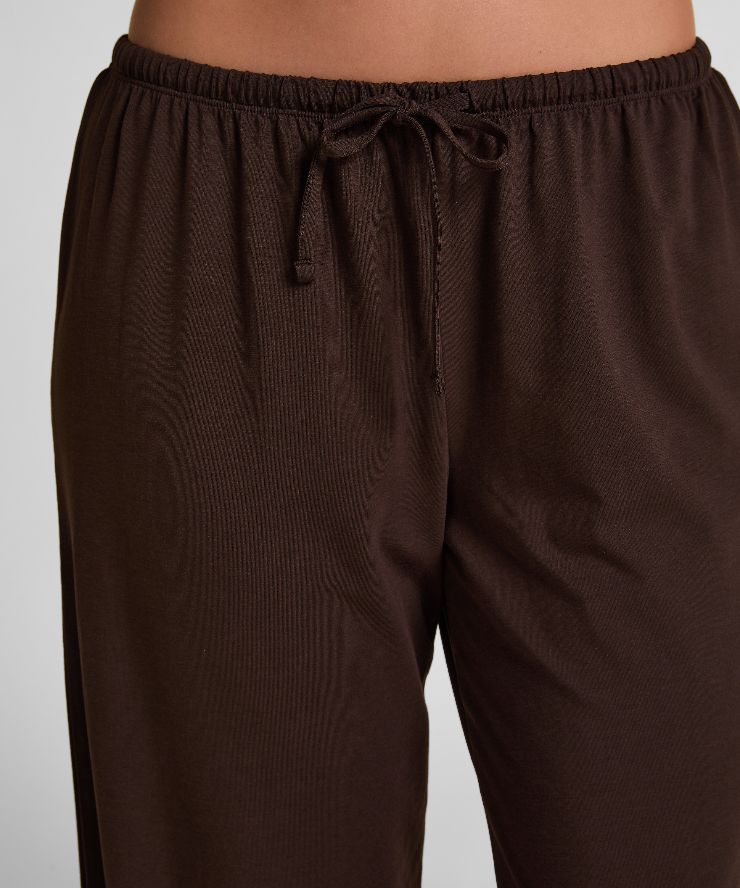 Pyjama Pants Loose , Brown, main
