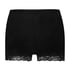 Velvet lace shorts, Black