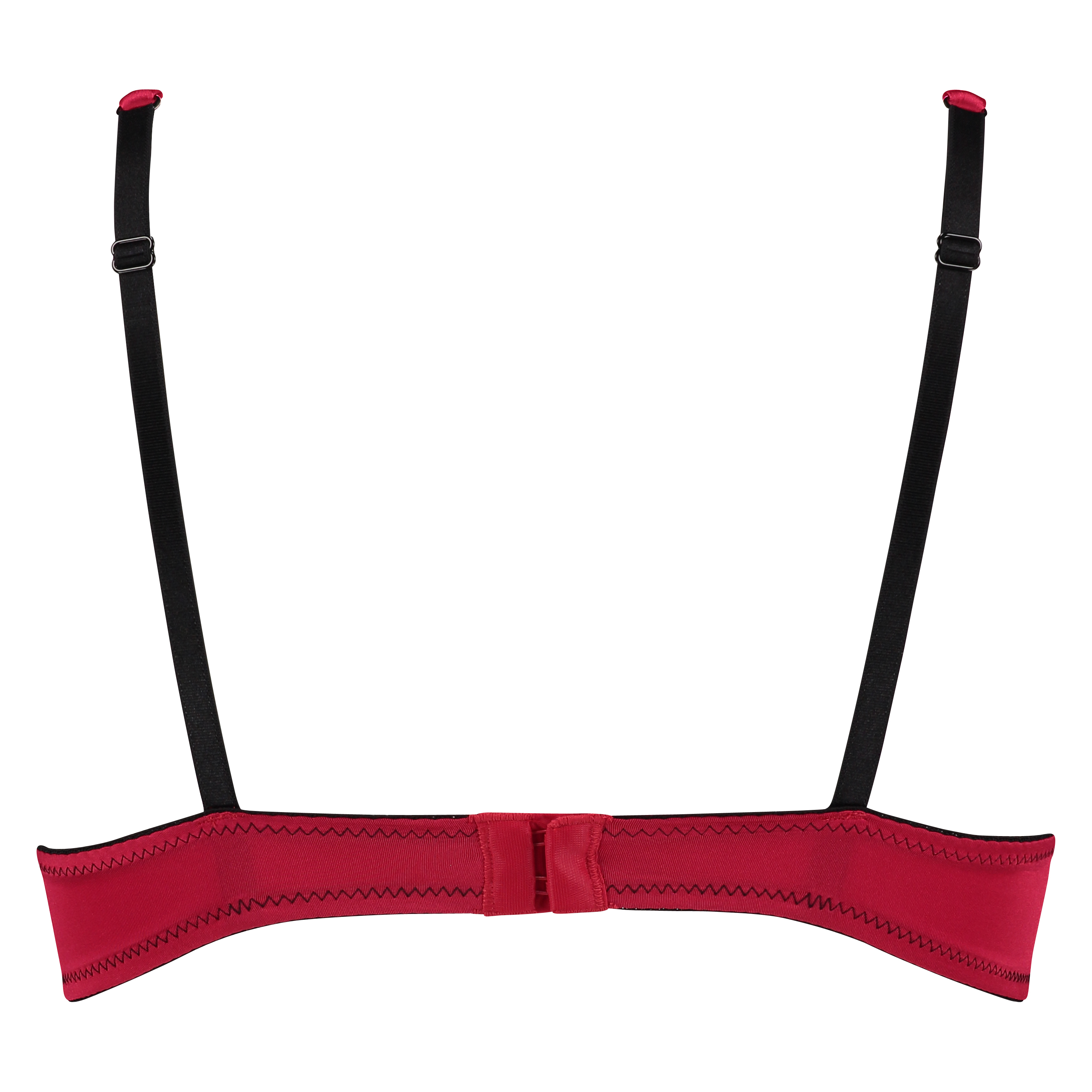 Padded underwired push-up bra Giselle, Red, main