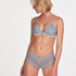 Marina Padded Triangle Bralette, Gray