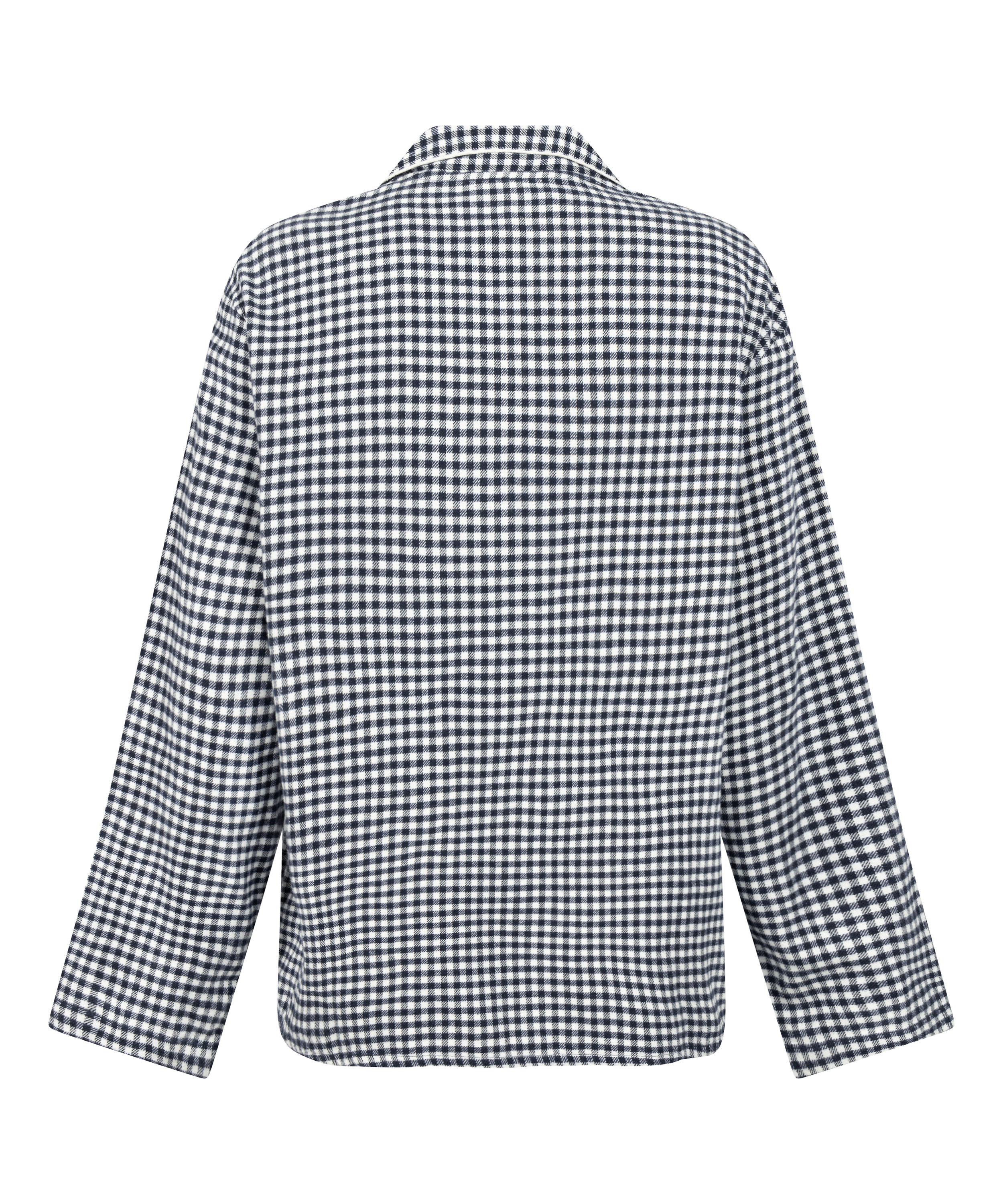 Essentials Flannel Pyjama Top, Blue, main