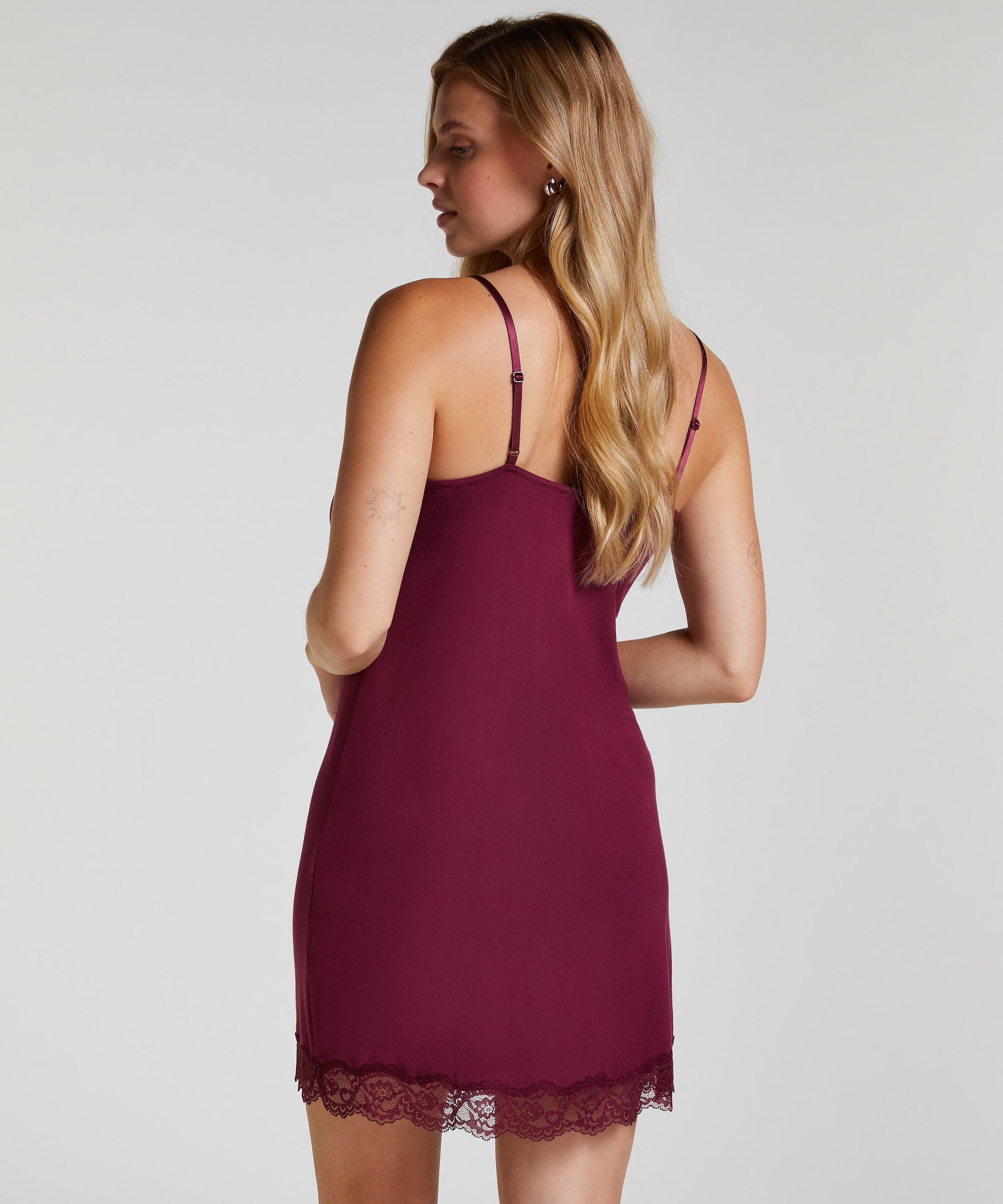 Nova Jersey Slip Dress, Purple, main