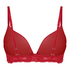 Angie Padded Underwired Push-Up Bra, Red