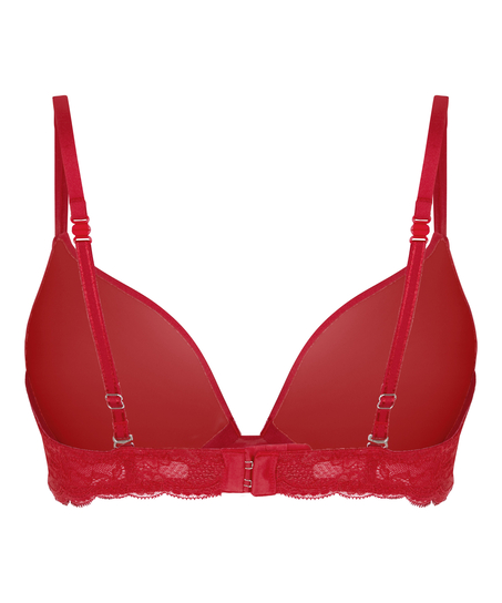 Angie Padded Underwired Push-Up Bra, Red