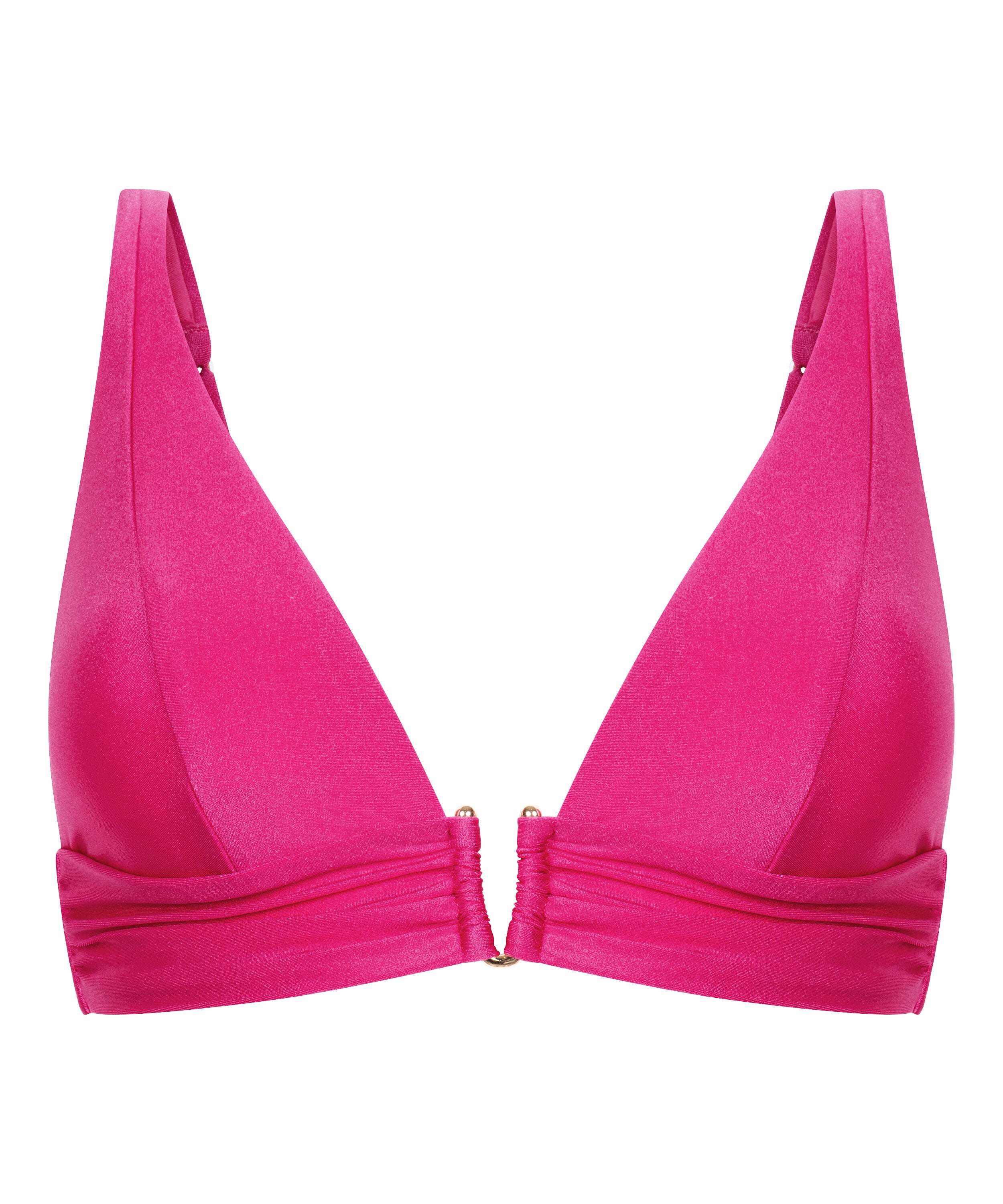 Luna Triangle Bikini Top, Pink